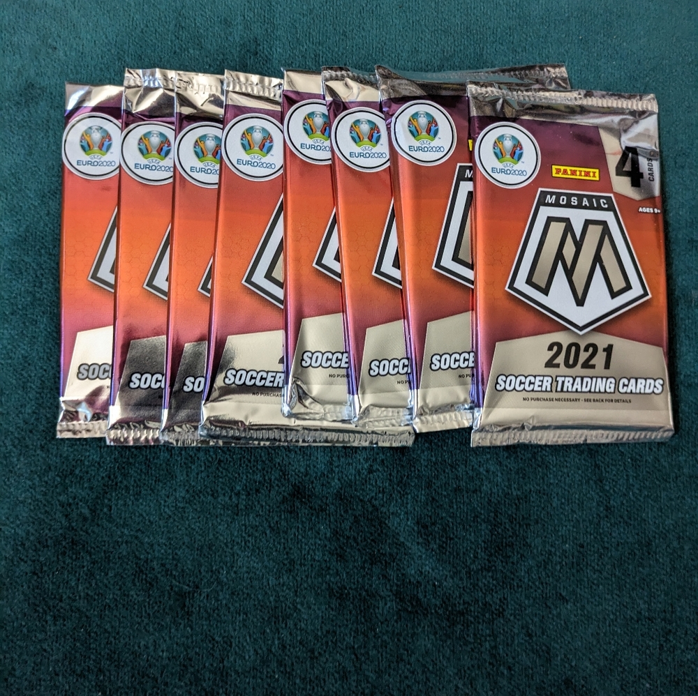 Panini 2021 Mosaic Soccer Blaster Packs (8 packs) New SEALED